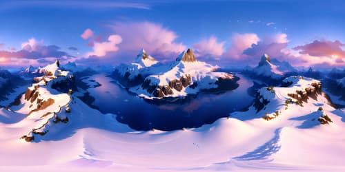 snow mountains in Europe