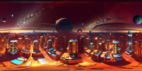 VR360 grand cosmos, swirling nebulae, ultra high-res Milky Way, distant glowing galaxies, twinkling star clusters, interstellar dust clouds. Style: Masterpiece, professional-grade, best quality, detail-rich.