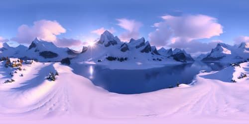 snow mountains in Europe