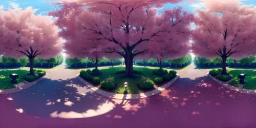 A blue apple tree.