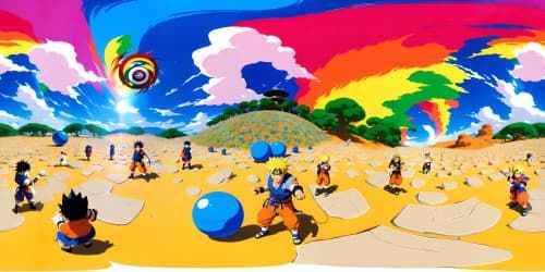naruto fighing goku