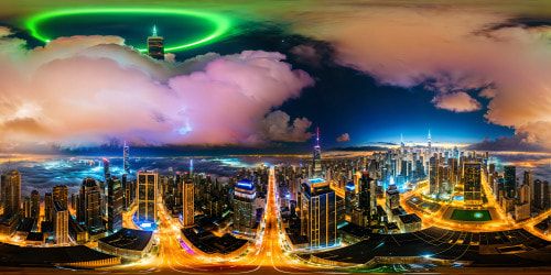 A pristine and flawless futuristic metropolis with gleaming skyscrapers, intricate holographic billboards, bustling hovercars soaring above, reflecting in crystal-clear immaculate skyscrapers, under a neon-lit iridescent night sky, ultra high res detailing each pixel perfectly, a cyberpunk masterpiece of unrivaled quality.