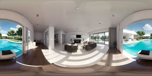 Ultra high resolution indoor pool party