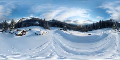 top of ski mountain