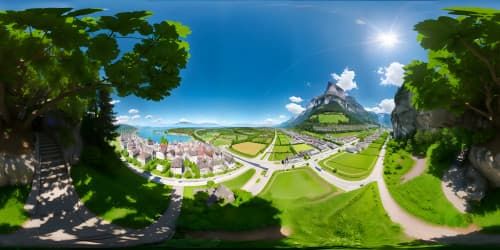 A view in Interlaken, Switzerland. 