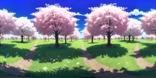 sakura tree foret