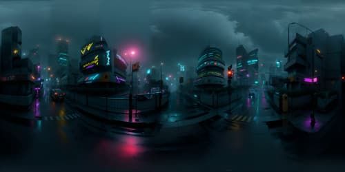 cyberpunk city