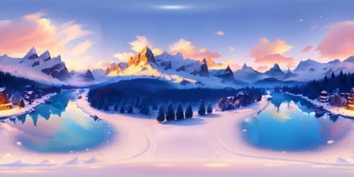 snow mountains in Europe