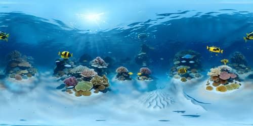 under water