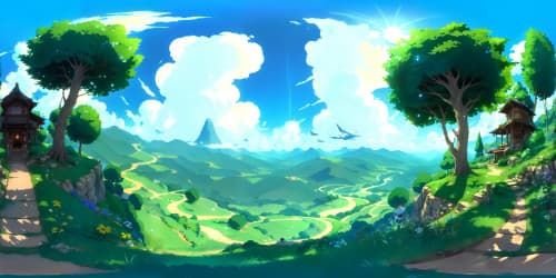 Sonic in green hill zone