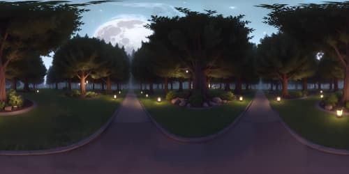 moon lit forest