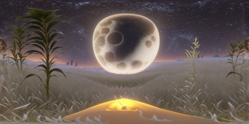 An exquisite, ultra high-resolution depiction of a sprawling, verdant meadow under a star-strewn night sky, with delicate wisps of clouds drifting, depicting dew-glistening grass glittering in the moon's gentle glow, evoking a tranquil and magical ambiance.