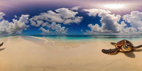 A flawless, pristine white sand beach illuminated by a mesmerizing galaxy-studded sky, ethereal fairies dancing with graceful sea turtles in the ultra-high-resolution magic, a scene exuding pure artistic perfection and unparalleled beauty.