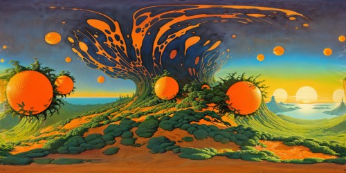 A flawless, ultra-high-resolution depiction of a mesmerizing orange juice swirl, radiant droplets catching and refracting light, showcasing a kaleidoscope of vivid citrus hues in a masterful digital artwork, a true artistic gem with stunning detail that captivates the senses.