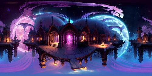 World where you are your own self and you are in a pink world with dragons and multi universe specimens