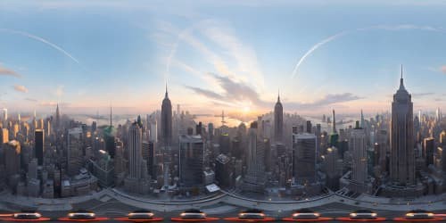 highrise view of NYC skyline