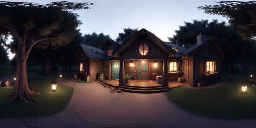 cabin in the woods dark colors