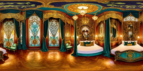 A lavish, opulent bedroom embraced by soft ambient lighting, adorned with exquisite velvet drapes, and intricate gold accents, with three elegant figures striking alluring poses, detailed, flawless, and ultra-realistic beauty, evoking an unmatched sense of luxury and sensuality.