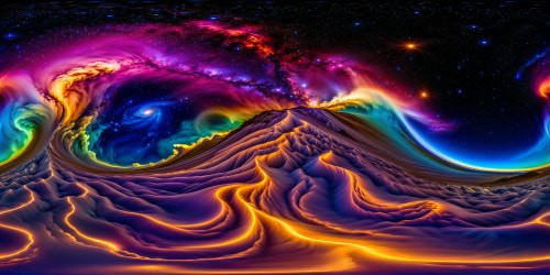 Vast celestial scene, a swirling cosmic masterpiece of a starry galaxy in ultra-high resolution, blending shades of blue and purple in a stunning gradient that captures the essence of a flawless cosmic painting.