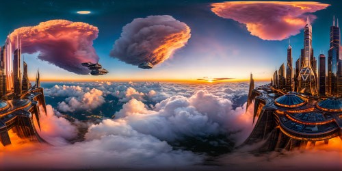 A mesmerizing, flawless digital artwork showcasing an otherworldly alien cityscape with towering crystalline structures, shimmering neon lights, bustling hover vehicles, and a radiant pulsating sky, a true masterpiece in 16K resolution.