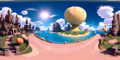 VR360 phenomenal quality, eye-captivating masterpiece, ultra-high resolution, adorable aesthetics. Intricate details, enchanting pastel palette, pixar-esque style. Cute, captivating, immersive VR360 visuals.