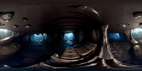 Ultra-high resolution, VR360 grayscale masterpiece, cave interior in storm cataclysm setting. Whirlwind tornado backdrop, storm-ravaged terrain, high-contrast play. Narrow cave opening, atmospheric lighting, waterfall of relentless rain. VR360 perspective, intense cave depth, enormous stalactites and stalagmites.