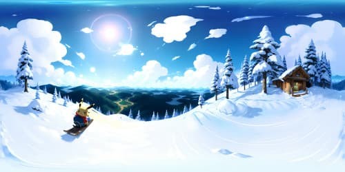 Pikachu on a snowboard