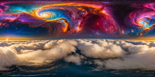 A mesmerizing and vast cosmic nebula, swirling with vivid hues and intricate details, exquisitely captured in flawless ultra-high resolution, a true digital masterpiece.