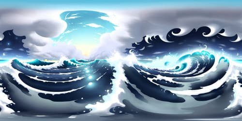 ocean waves in storm