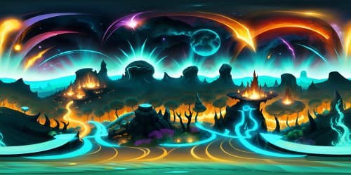 VR360 Masterpiece, ultra-high resolution, mystical portal, glowing edges, nether realm aesthetics. Fantasy art-style imbued, fiery hues, swirling smoky tendrils, obsidian monoliths, molten lava sea. Panoramic view, desolate rocky landscape, towering dark fortress. VR360 expansive, immersive, ethereal scene.