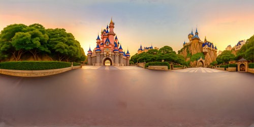 DisneylandParis in front of the castle