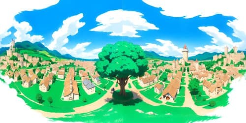 magic city medieval wih castle