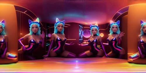 Masterpiece VR360 realism, intricate photographic textures, zenith interplay of light. VR360 view, sublime balance of colors, captivating depth. Ultra-high-resolution details, immersive environment, glossy textures.