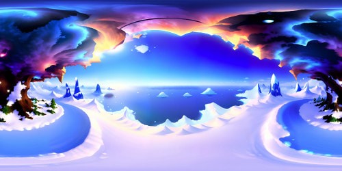 VR360 ultra-high-res: massive cerulean globe, twisted continents, sporadic clouds. VR360 masterpiece: shimmering oceans, gleam of polar ice. Pixar-style: soft, rounded edges, wisps of atmosphere, bold palette.