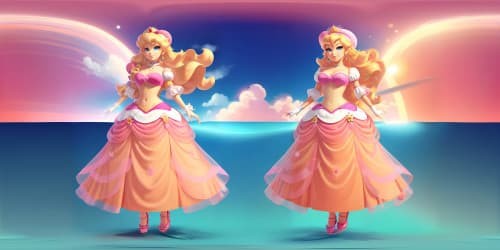 Princess peach (in pink dress) (supermario character)