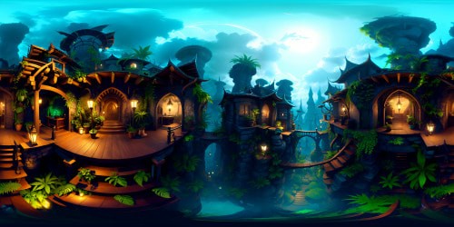 Create a jungle scene