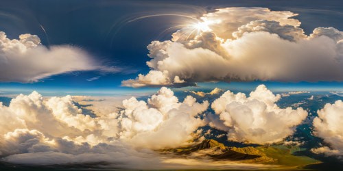 A flawless, ultra-high resolution aerial view above golden clouds, showcasing a perfect, detailed masterpiece in 8K photorealistic splendor.