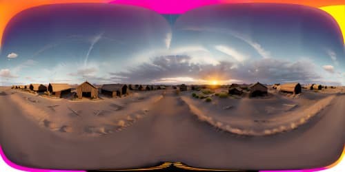 old west town plains sunset