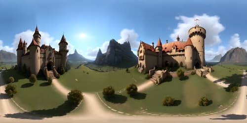 magic city medieval wih castle