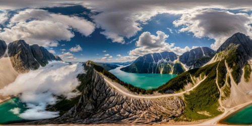 A flawless, ultra high-resolution depiction of the majestic Morskie Oko in Poland - mirror-like glacial lake, surrounded by towering emerald cliffs, vibrant alpine meadows, crystal-clear waters reflecting the azure sky, perfect in every intricate detail.