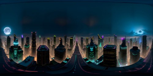 Fantasy cityscape at night cyber neon lit Tokyo rendered in Unreal