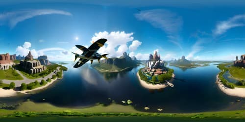 big Mallards flying in the sky