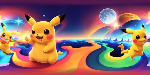 Pikachu wears a brown cap on its head