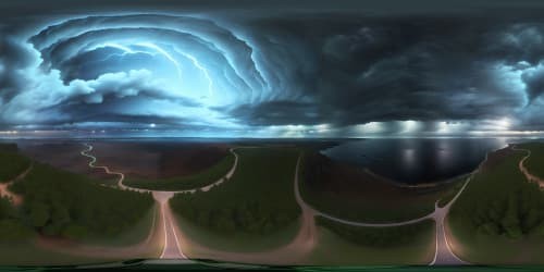 VR360 masterpiece, dark hurricane skies, torrential rain cascading, ultra-high resolution. VR360 panoramic view, ominous storm clouds, dramatic downpour visuals.