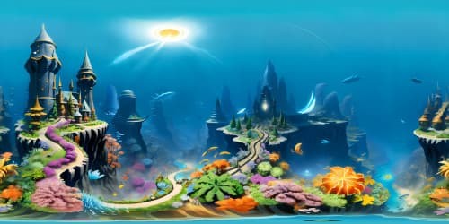 scenes under water Atlantis