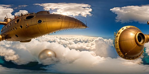 The remarkable Nautilus submarine from Disney's "20,000 Leagues Under the Sea" in flawless ultra high resolution detail, showcasing intricate rivets, gleaming brass portals, mysterious glowing portholes, and a majestic pearl essence undersea environment.