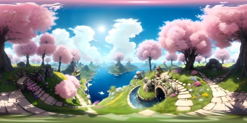 Studio Ghibli rolling hills