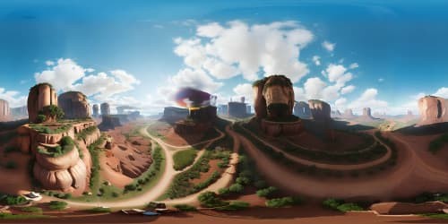 Pixar-style artistry, HD+ quality, VR360 visual masterpiece, utmost detailing, VR360 ultra-high-resolution imaging, colossal scenic elements