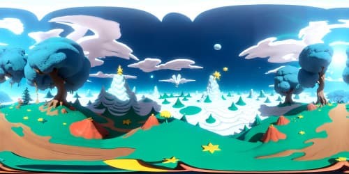 In the bright classroom students are painting about the view outside thebig window   a colorful bird is singing on the branch of a old huge  tree  white cats blue dog yellow birds green sky pink clouds like marshmallow cupid hearts