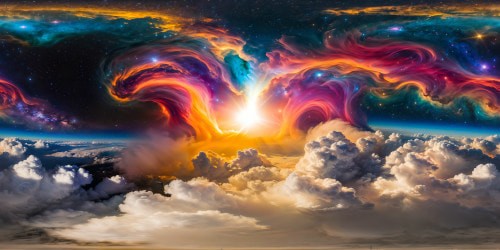 In the infinite canvas of the cosmos, a mesmerizing nebula swirls in vibrant hues, sparkling stars scattered like precious gems against a velvet backdrop, an awe-inspiring celestial painting captured in flawless ultra-high resolution detail, a true masterpiece of the universe.